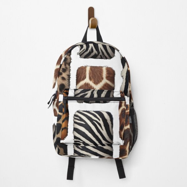 Item preview, Surreal Animal Fur Collage – Tiger, Zebra, Giraffe designed and sold by ArtiQreate.