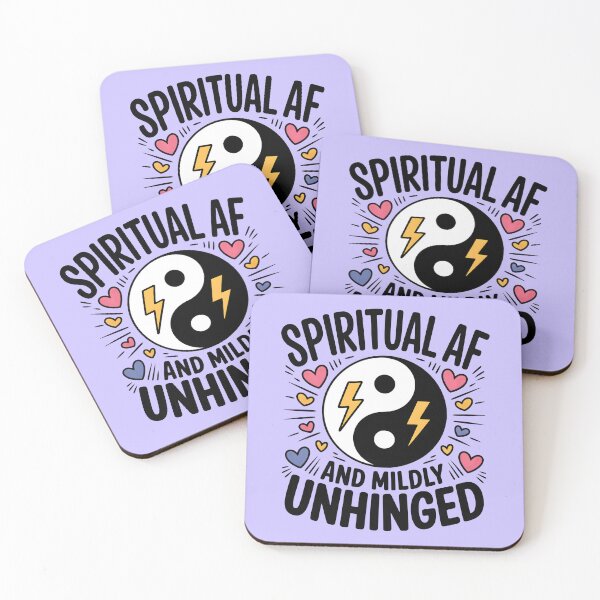 Item preview, Spiritual AF And Mildly Unhinged designed and sold by CrypticHMystic.