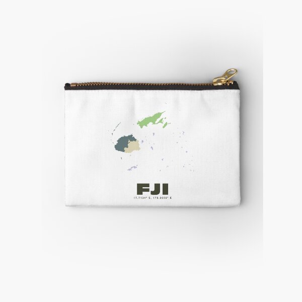 Item preview, Fiji Map - FJI ISO Code Wall Art designed and sold by CartoPrints.