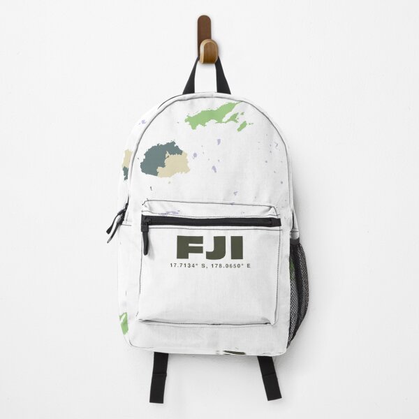 Item preview, Fiji Map - FJI ISO Code Wall Art designed and sold by CartoPrints.
