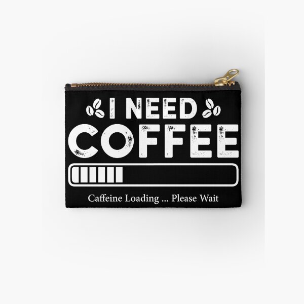 Item preview, I Need Coffee - White Text for Dark Shirts designed and sold by ViewElegance ⭐⭐⭐⭐⭐.