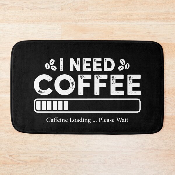 Item preview, I Need Coffee - White Text for Dark Shirts  designed and sold by ViewElegance ⭐⭐⭐⭐⭐.