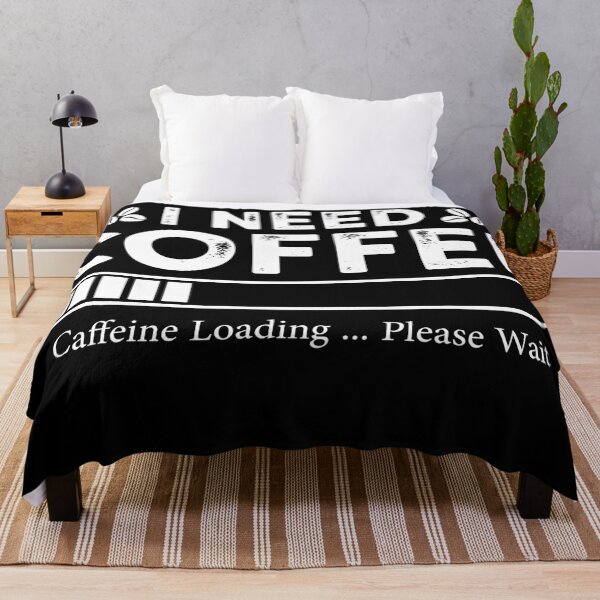 Item preview, I Need Coffee - White Text for Dark Shirts designed and sold by ViewElegance ⭐⭐⭐⭐⭐.