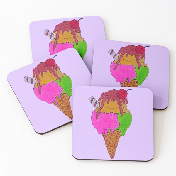 Item preview, Ice cream painted in watercolor. designed and sold by Greitas.
