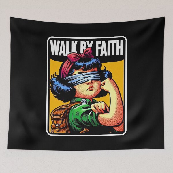 Item preview, 2 Corinthians 5:7 For We Walk By Faith Not By Sight designed and sold by plushism.