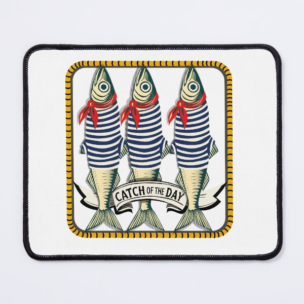 Item preview, Catch of the Day – Retro Sardine Tin Design for Seafood Lovers & Coastal Decor designed and sold by krisevansart.