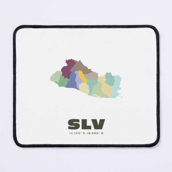 Item preview, El Salvador Map - SLV ISO Code Wall Art designed and sold by CartoPrints.