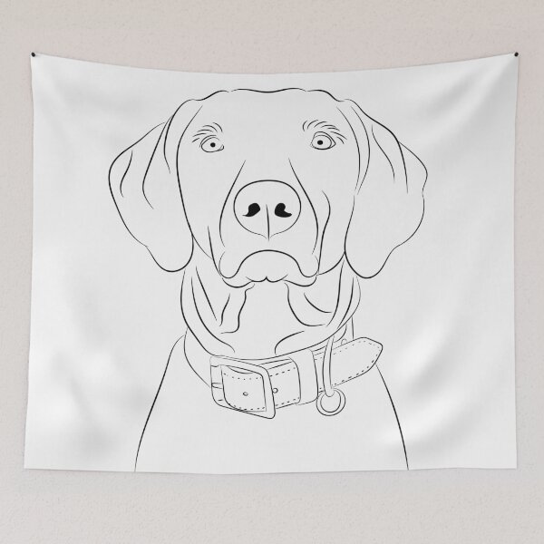 Item preview, Minimalist Dog Line Art Drawing – Simple One Line Puppy Sketch Design designed and sold by PnrArtDesign.