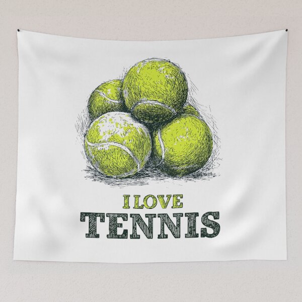 Item preview, I Love Tennis designed and sold by StudioRedKoala.
