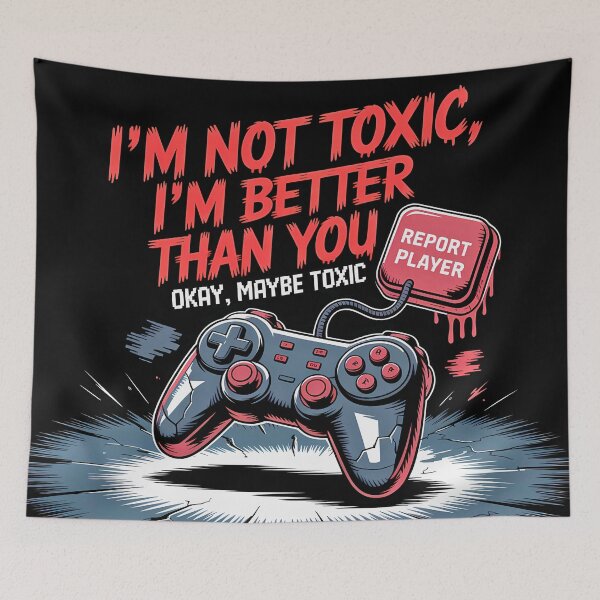 Item preview, Not Toxic Just Better Than You Gaming Hoodie - Sarcastic Gamer Tee with Edgy Esports Meme Design designed and sold by pnidesign.