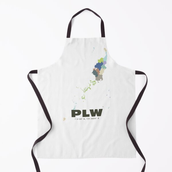 Item preview, Palau Map - PLW ISO Code Wall Art designed and sold by CartoPrints.
