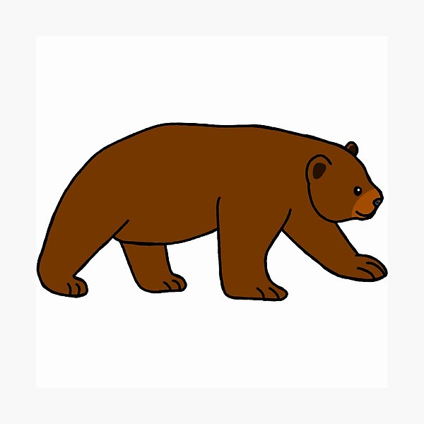 Item preview, Brown bear designed and sold by Leapingdoe.