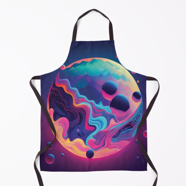 Item preview, Surreal Melting Planets in a Vibrant Psychedelic Cosmic Landscape design. designed and sold by HEMRO.