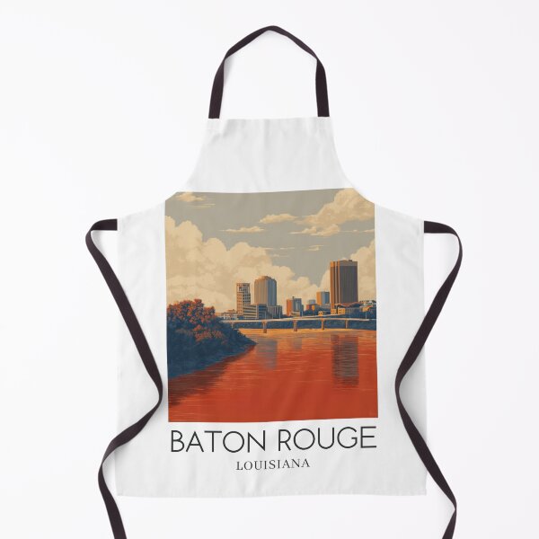 Item preview, A Pop Art Travel Print of Baton Rouge - Louisiana designed and sold by StudioRedKoala.