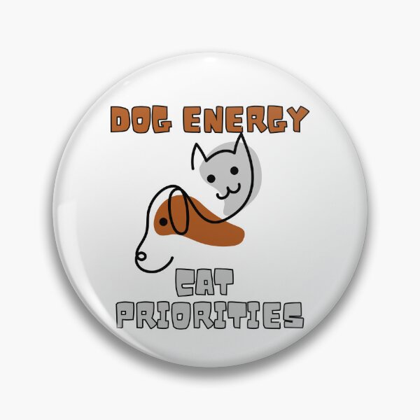 Item preview, Dog energy, Cat priorities – mixed personality vibes tee designed and sold by CleanDecor.