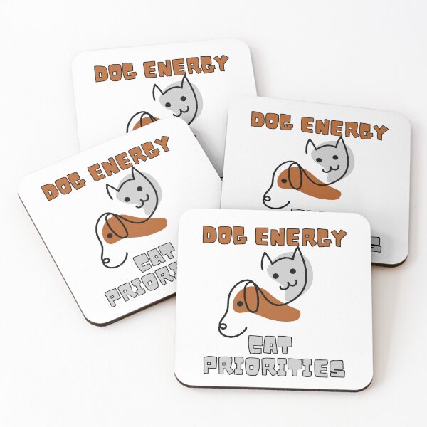 Item preview, Dog energy, Cat priorities – mixed personality vibes tee designed and sold by CleanDecor.