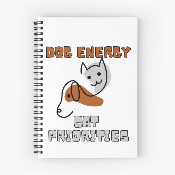 Item preview, Dog energy, Cat priorities – mixed personality vibes tee designed and sold by CleanDecor.