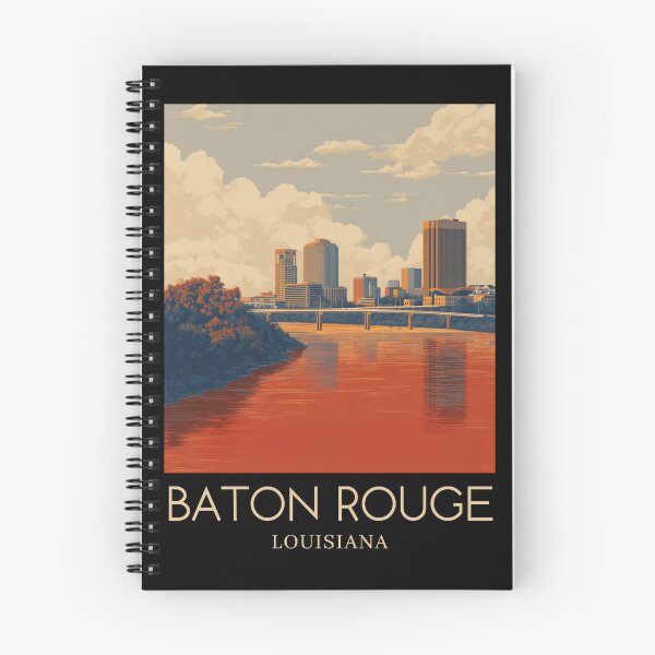 Item preview, A Pop Art Travel Print of Baton Rouge - Louisiana designed and sold by StudioRedKoala.