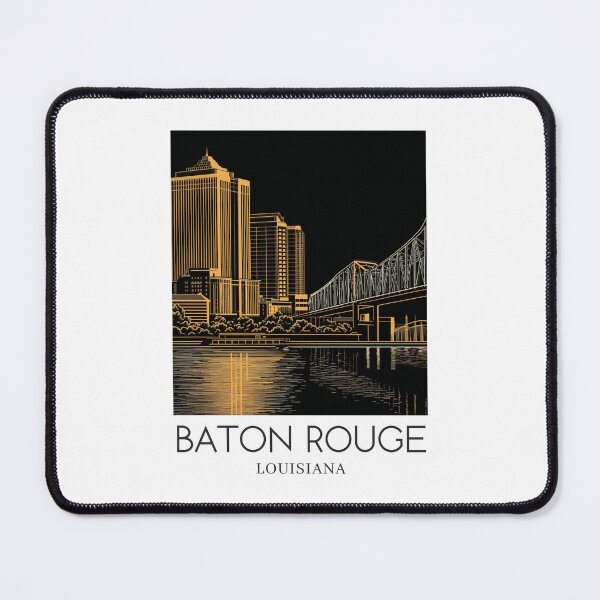 Item preview, A Pop Art Travel Print of Baton Rouge - Louisiana designed and sold by StudioRedKoala.