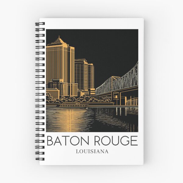 Item preview, A Pop Art Travel Print of Baton Rouge - Louisiana designed and sold by StudioRedKoala.