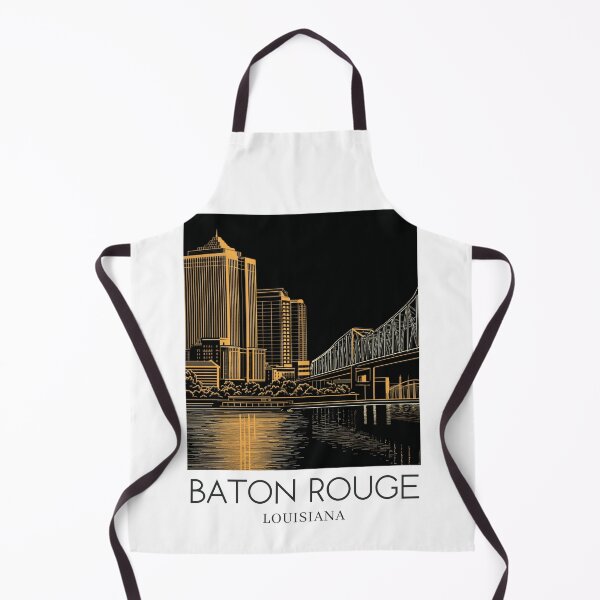 Item preview, A Pop Art Travel Print of Baton Rouge - Louisiana designed and sold by StudioRedKoala.