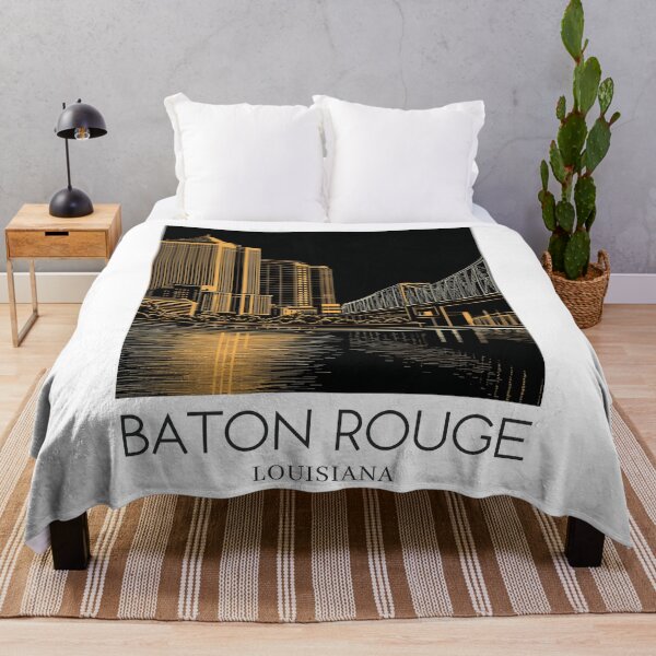 Item preview, A Pop Art Travel Print of Baton Rouge - Louisiana designed and sold by StudioRedKoala.