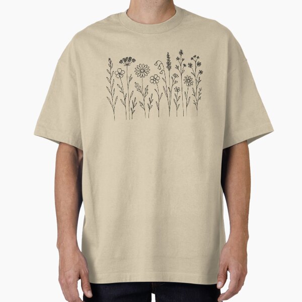 Item preview, Monoline Wildflower Meadow – Minimalist Botanical Line Art designed and sold by Planthem.
