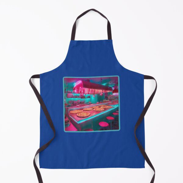 Item preview, Pizza in Neon Light designed and sold by DesignNebula.