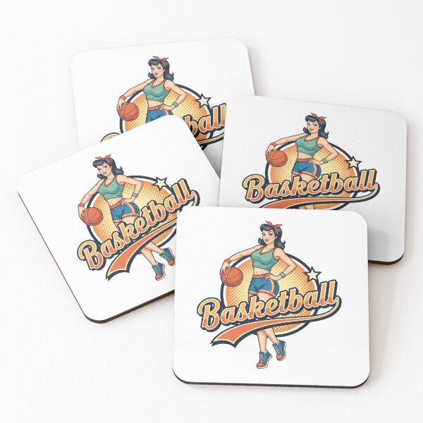 Item preview, Vintage Basketball Pinup: Your New Sports Icon! designed and sold by montechabadart.