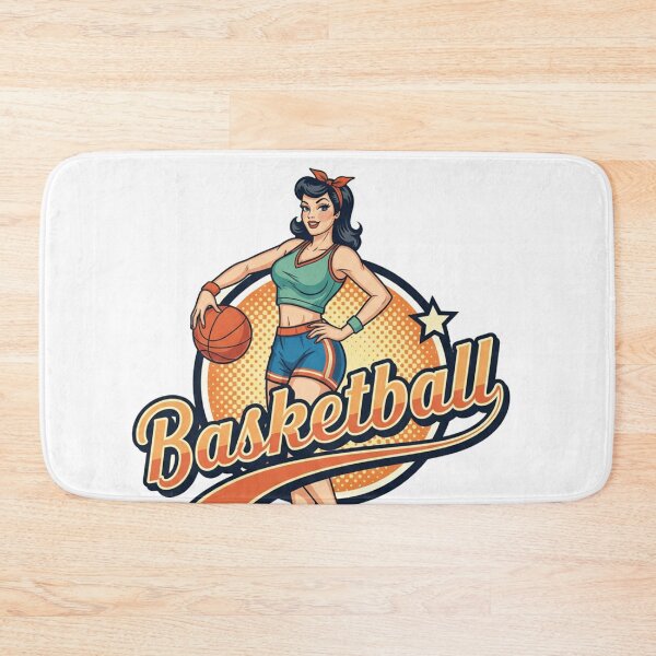 Item preview, Vintage Basketball Pinup: Your New Sports Icon! designed and sold by montechabadart.