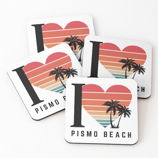 Item preview, I ❤️ Pismo Beach - Retro West Coast Beach Vibes designed and sold by MFGB-Creations.