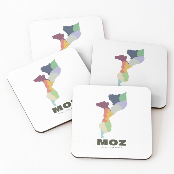 Item preview, Mozambique Map - MOZ ISO Code Wall Art designed and sold by CartoPrints.