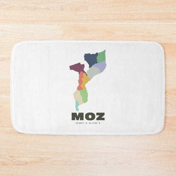 Item preview, Mozambique Map - MOZ ISO Code Wall Art designed and sold by CartoPrints.