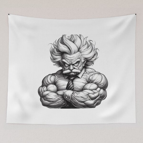 Item preview, Albert Einstein bodybuilder designed and sold by sevenmountains.