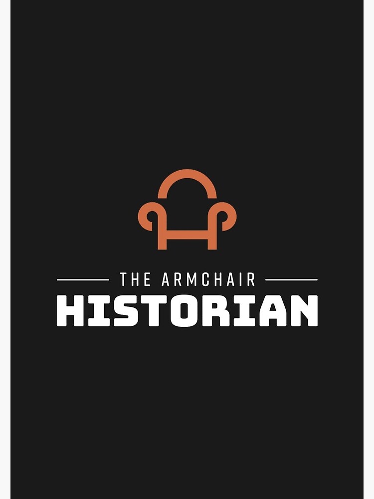 "Armchair Historian Logo Black" Spiral Notebook for Sale by