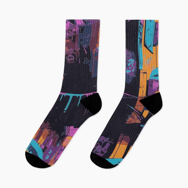 Item preview, Cyberpunk Neon Alley – Futuristic Urban Rain Scene designed and sold by LuxuryApparels.