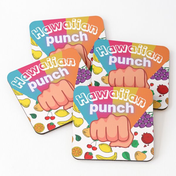 Item preview, Bold Hawaiian Punch Fist Fruit Blast - Retro Vibrant Punch Power Tee designed and sold by Twin-StudioX.