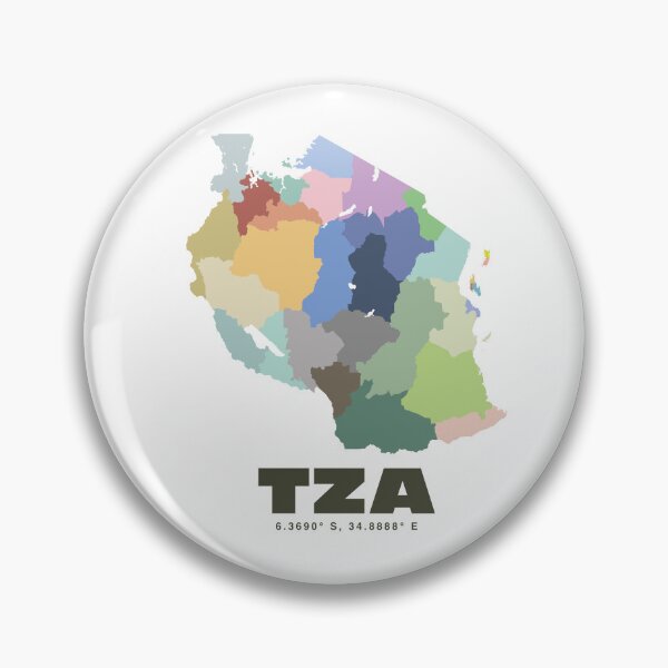 Item preview, Tanzania Map - TZA ISO Code Wall Art designed and sold by CartoPrints.