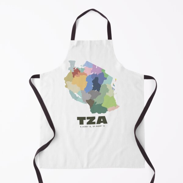 Item preview, Tanzania Map - TZA ISO Code Wall Art designed and sold by CartoPrints.