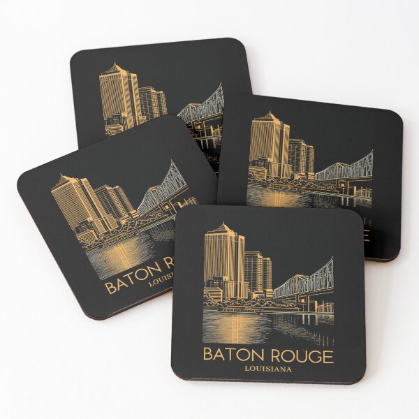 Item preview, A Pop Art Travel Print of Baton Rouge - Louisiana designed and sold by StudioRedKoala.