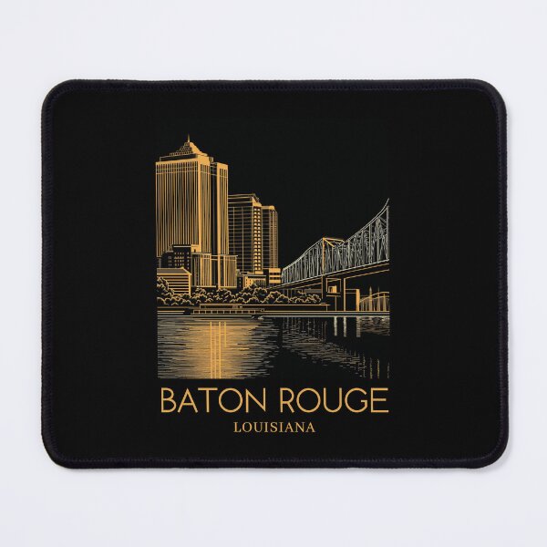 Item preview, A Pop Art Travel Print of Baton Rouge - Louisiana designed and sold by StudioRedKoala.