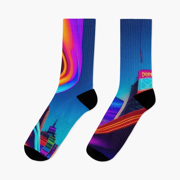 Item preview, Neon City Highway Abstract Art designed and sold by Esterlane.