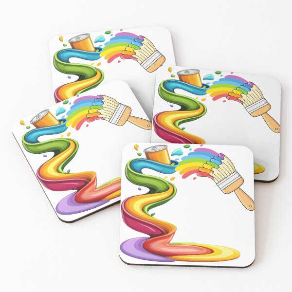 Item preview, Rainbow Paint Flow – Creative Color Splash Art designed and sold by Angellacelin.