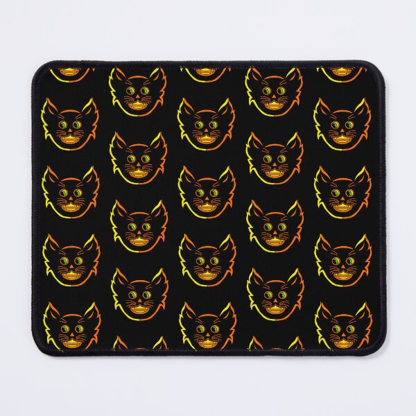 Aperçu de l'œuvre Chat d'Halloween rétro - Chat d'Halloween de style vintage créée et vendue par Crystal Coven Creations.