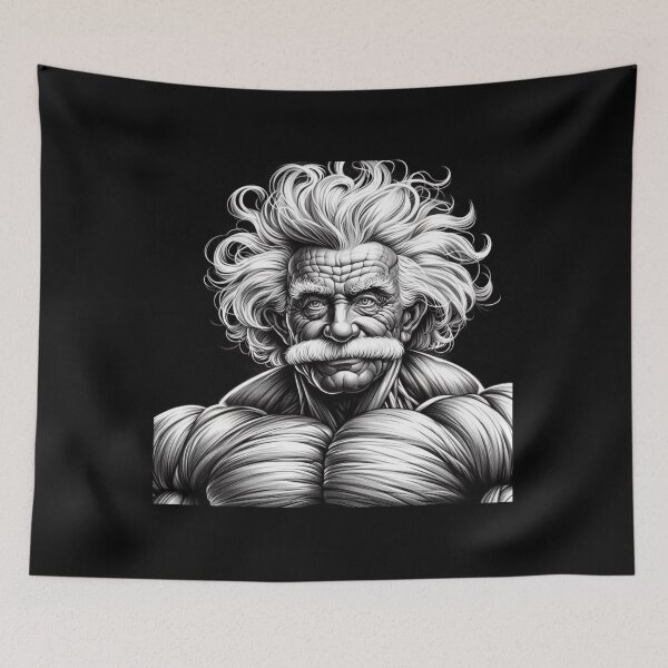 Item preview, Albert Einstein bodybuilder designed and sold by sevenmountains.