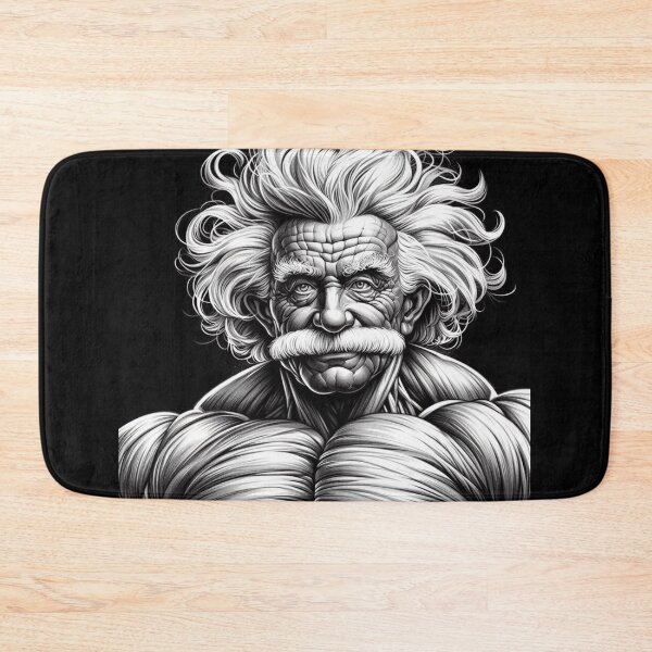 Item preview, Albert Einstein bodybuilder designed and sold by sevenmountains.