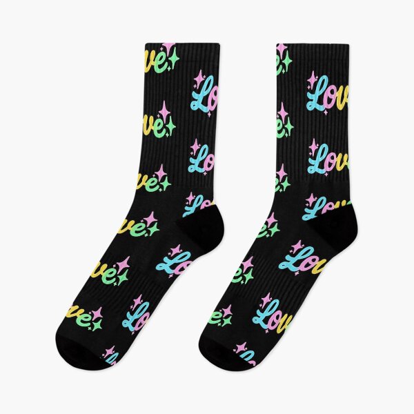 Item preview, Neon Love Typography with Colorful Glow and Sparkles designed and sold by Inspired by CarMa.