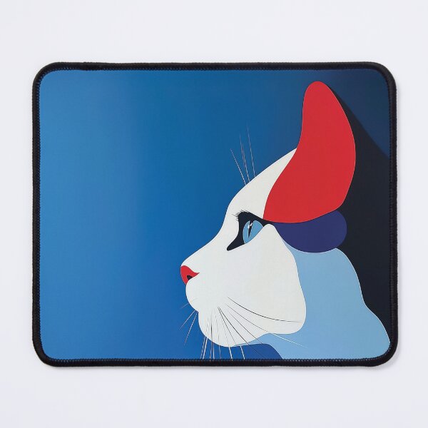 Item preview, Minimalist Cat Profile with Glam Rock Lightning Bolt Design. designed and sold by HEMRO.
