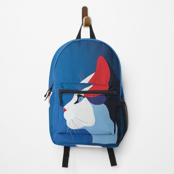 Item preview, Minimalist Cat Profile with Glam Rock Lightning Bolt Design. designed and sold by HEMRO.