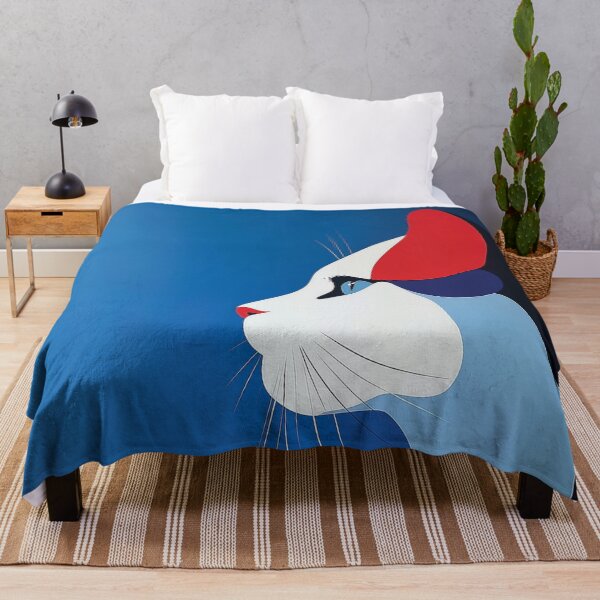 Item preview, Minimalist Cat Profile with Glam Rock Lightning Bolt Design. designed and sold by HEMRO.